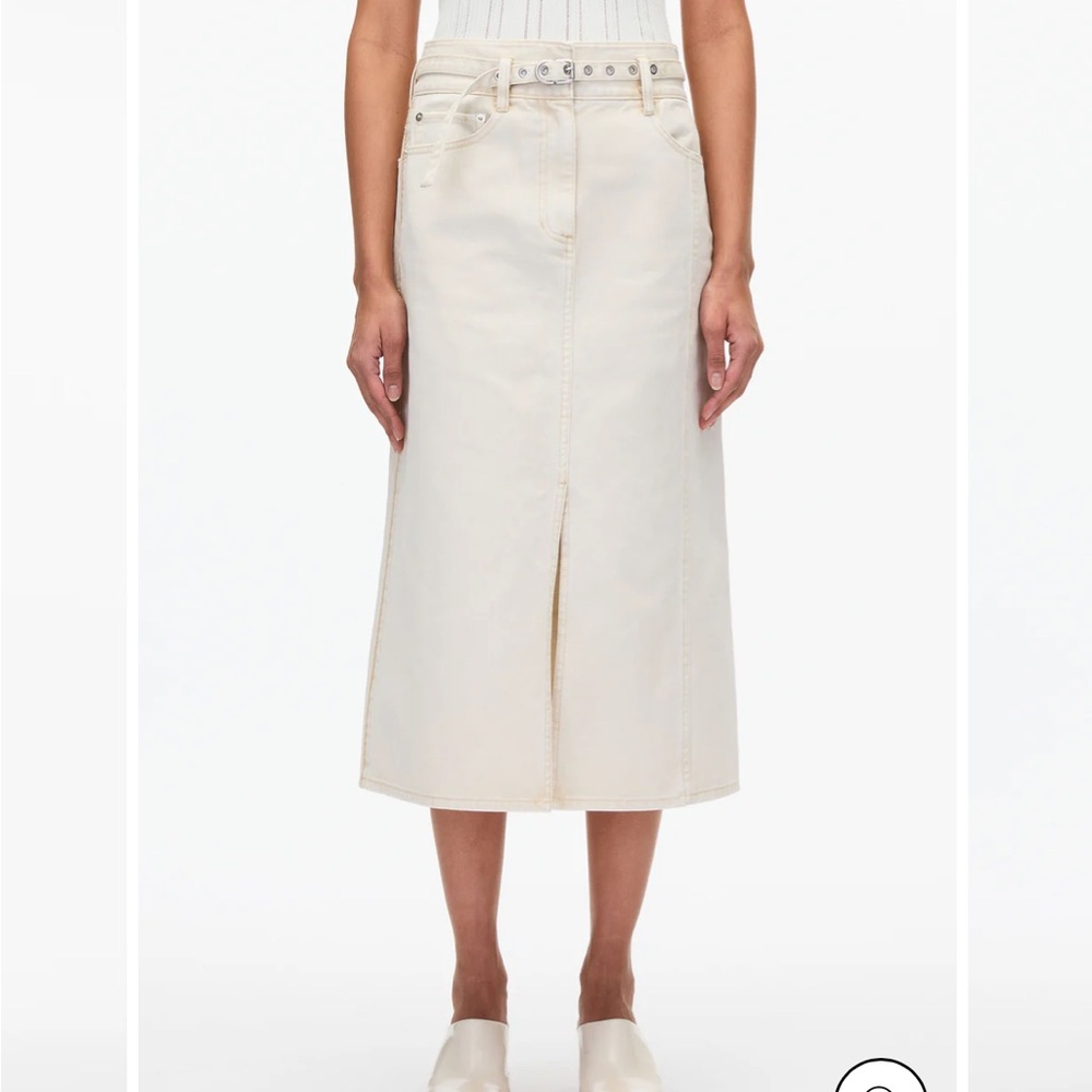 3.1 Phillip Lim Denim A Line Skirt
